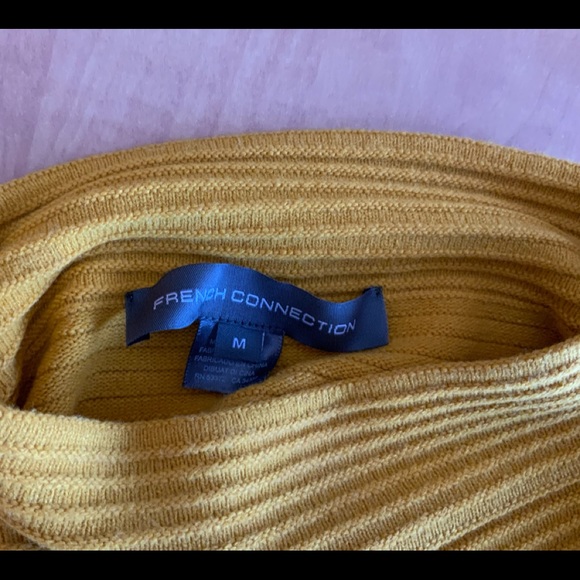Women’s French Connection yellow sweater size M - Picture 3 of 5